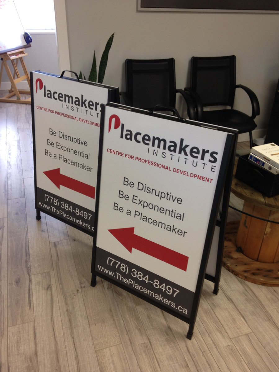 New signs are in. #disrupt #education #placemakersinstitute