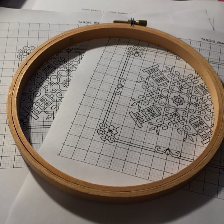 SwotSisters's tweet photo. Working on a #Tardis #blackworkembroidery pattern for our shop! #craftersofinstagram #crossstitch #blackwork https://t.co/P6itqzhvMx https://t.co/mtoAiuCKYI