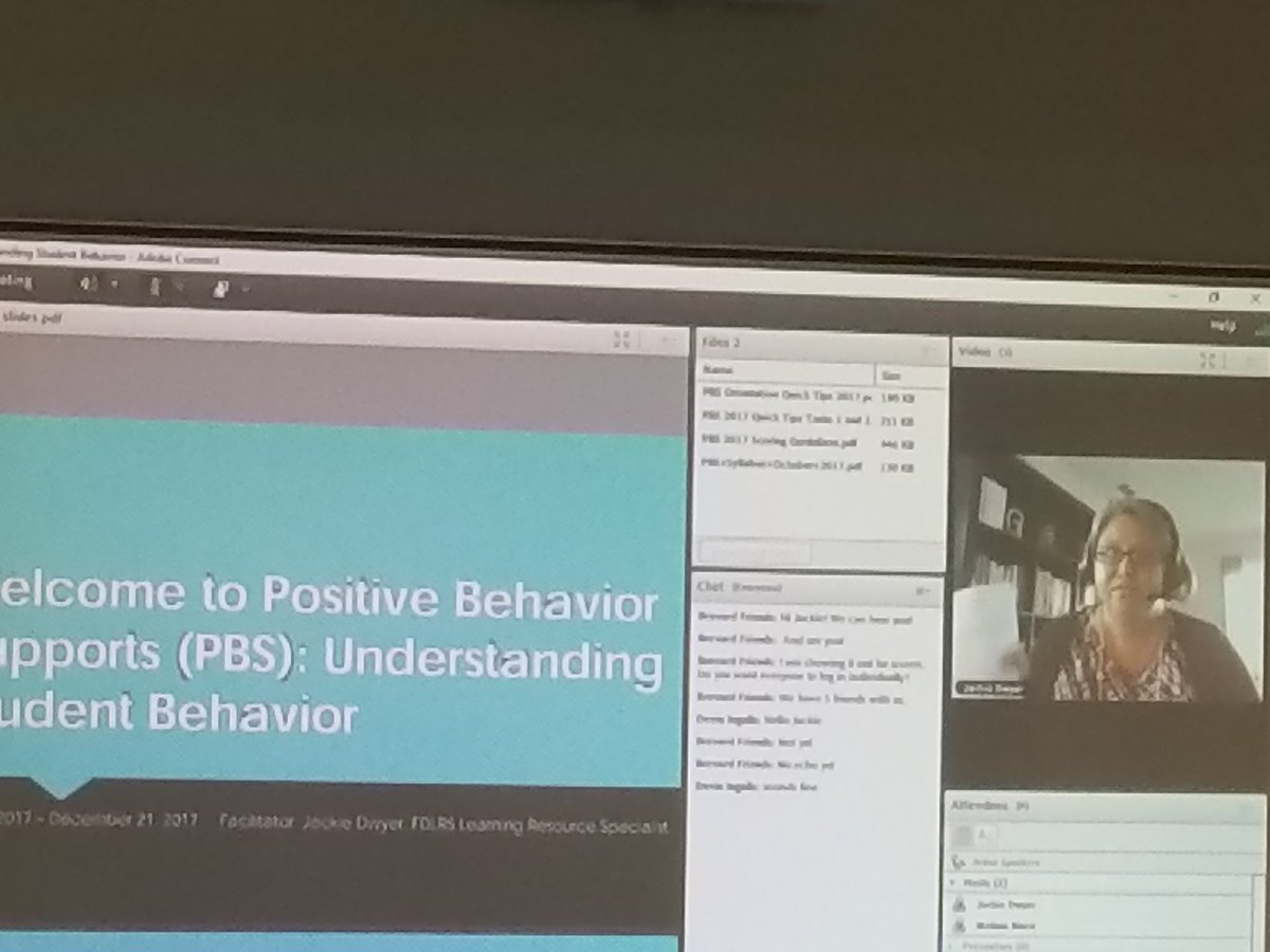UDLMichelle's tweet photo. Welcome to our Positive Behavior Support PDA via Adobe Connect! @jdwyer717 https://t.co/dTiQeP4TZN