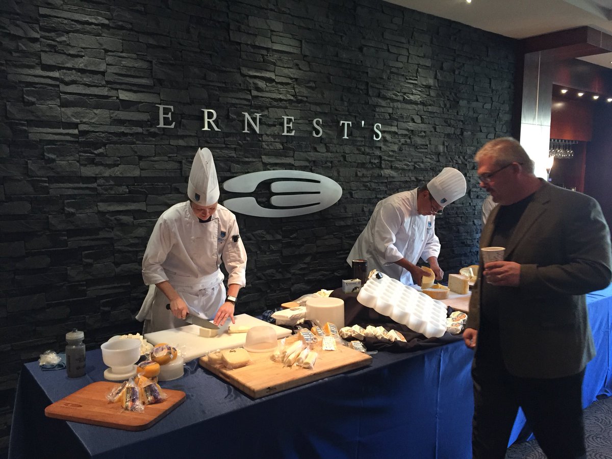 YEGChefSomm's tweet photo. Getting ready with @NAITCulinary students for the annual #eatlearncelebrate @ErnestsNAIT! https://t.co/OxHgjF4Erl