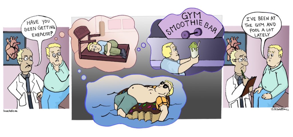 OnlineMedEd's tweet photo. Yeah weβve TOTALLY been getting enough exercise lately... πΉ#DontSignUsUpForCardio #CardioComics #OMEcomics https://t.co/WVldzjAjmh