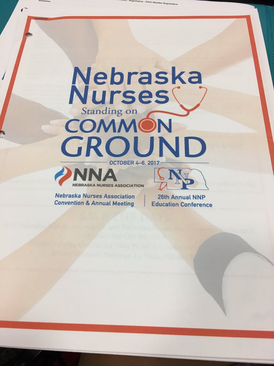TheDaniSheehy's tweet photo. Made it!! Day 1! #NNANNP #NebraskaNurse #NursesCommonGround https://t.co/und4NCUU8F