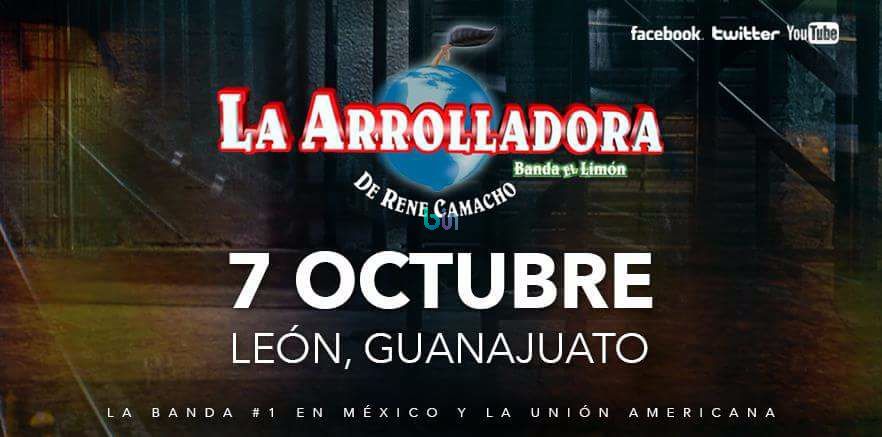 binappmexico's tweet photo. La Arrolladora | Grupo Duelo | León Gto
Velaria de la Feria de León
#Bin #Conciertos #FeriaLeon https://t.co/8NPw79SwLZ