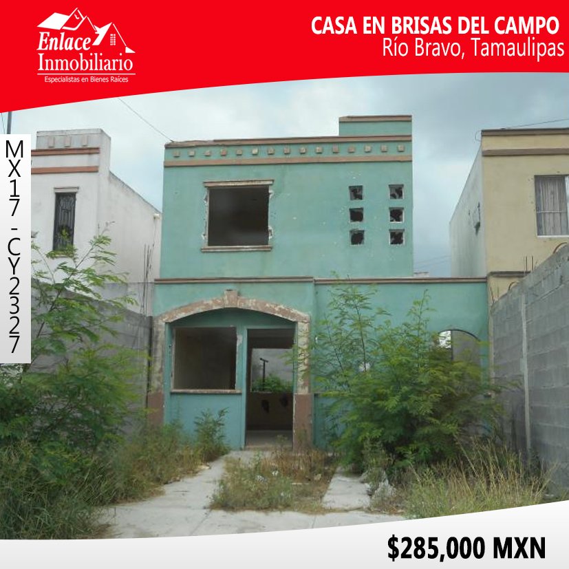 EnlaceInmob's tweet photo. #CasaEnVenta en BRISAS DEL CAMPO, ubicada en la ciudad de Río Bravo, Tamaulipas. ¡Excelente precio! A 15 minutos de parque industrial. https://t.co/peldWBAOmt