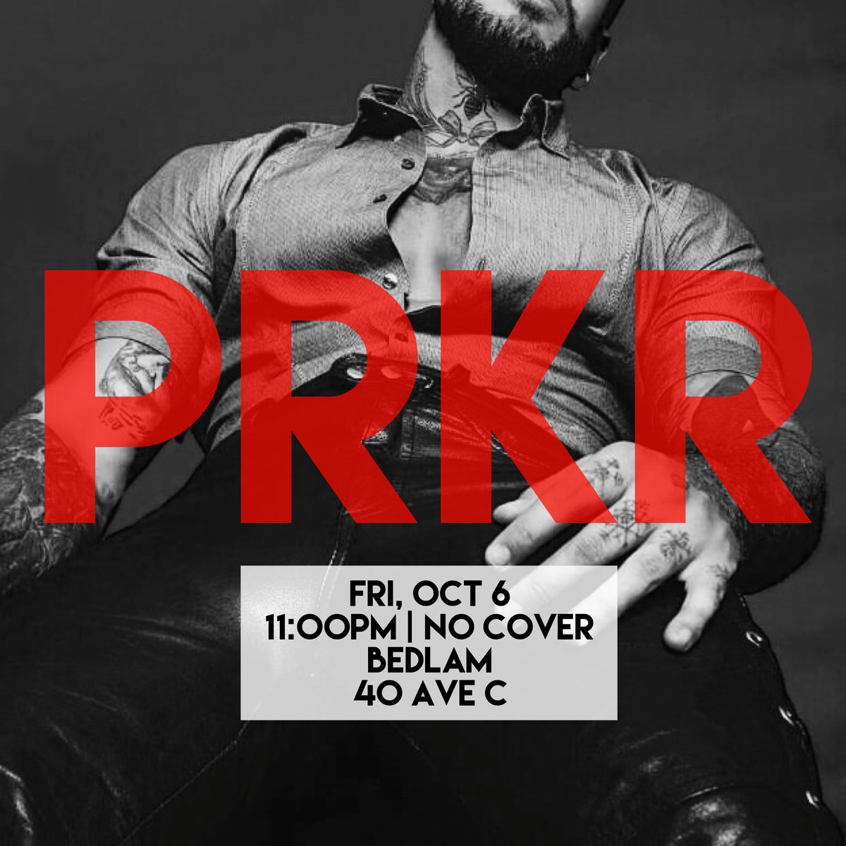 BedlamNYC's tweet photo. This Friday! Get down and dancey with Parker Radcliffe. This party is so fun. Don't miss out.💪💪💪 https://t.co/if4rt2lceA