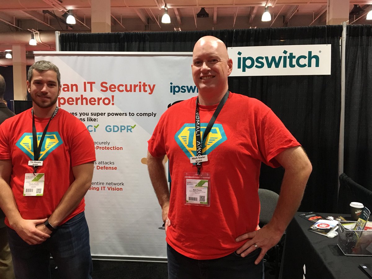 MarkBTowler's tweet image. Free IT-shirts for everyone! RT @Infosecurity: Come and see the IT superheroes at @Ipswitch @MarkBTowler #infosecUS