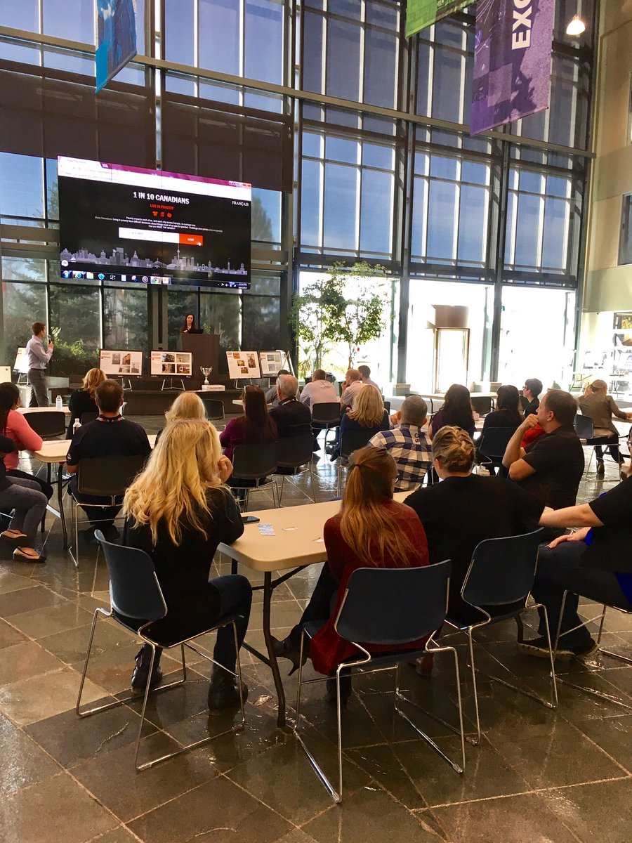 fluorcanada's tweet photo. @UnitedWayCgy is at our office today and taking employees through a #makethemonth exercise, simulating the struggle of a family in poverty. https://t.co/L7vmIfwErK
