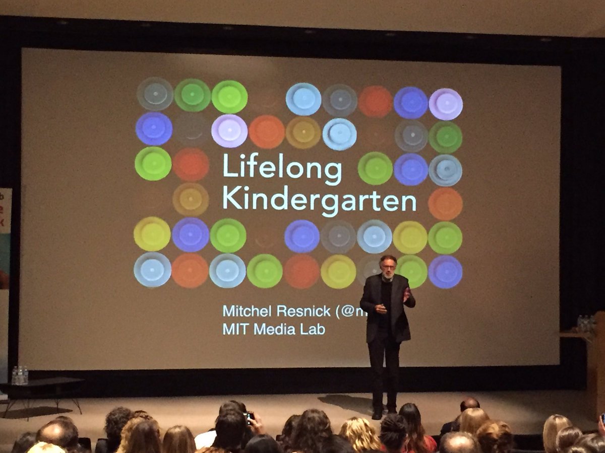 greggbehr's tweet photo. "How might we spread the spirit and design of Kindergarten -- projects, passion, play, and peers -- across learning pathways and opportunities?" @mres #CONTEXT2017 | This is why we @remakelearning https://t.co/VvTRZiyI2t