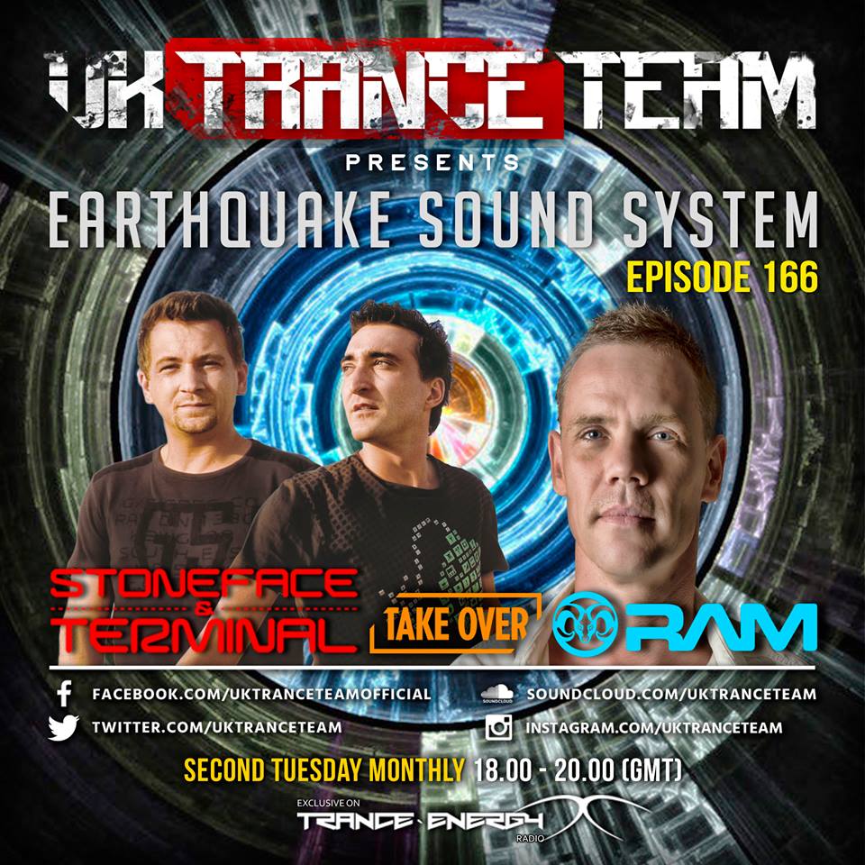 UkTranceTeam's tweet photo. Coming this tuesday 18:00-20:00 (GMT) #EarthQuakeSoundSystem166 on @TranceEnergyORG exclusive guest takeover show #trance 🔥 https://t.co/IKbdqF3q7U