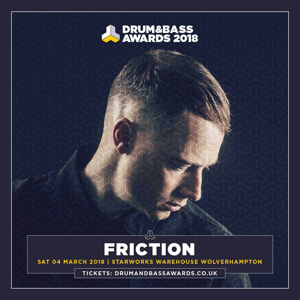dnbawards's tweet photo. Friction is joining us for the next Drum and Bass Awards 🎶
3rd March at Starworks Warehouse 💣

Limited early birds left https://t.co/MCJNg0SvH4