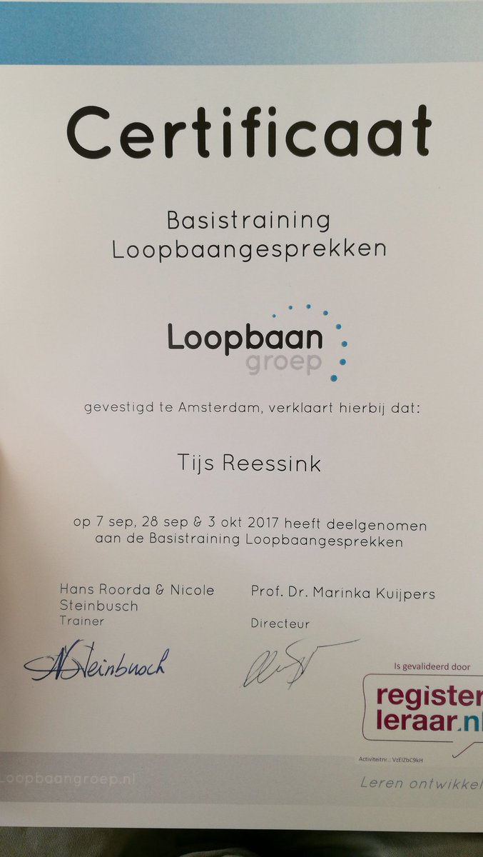 Leuke 2daagse: LOB-certificaat
<a href="/Loopbaangroep/">Loopbaangroep</a>  Met M&amp;M naar <a href="/olympisch/">Olympisch Stadion</a> + @AmsterdamArenA en nadenken over NUOVOLYMPICS <a href="/MAVOTIEN/">MAVO TIEN</a> @NUOVO030