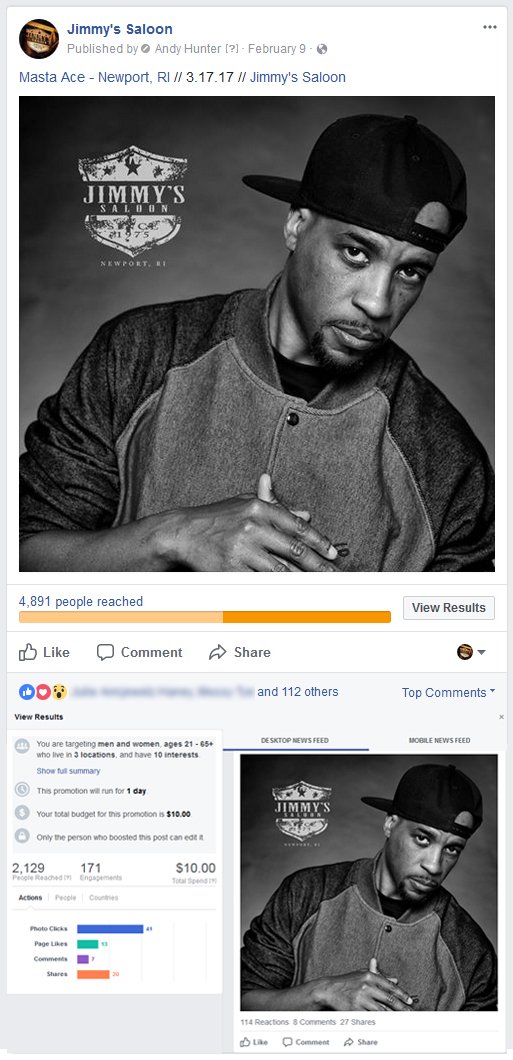 OldPlanetMedia's tweet photo. $10 can go a long way! This post that OldPlanet Media created was able to reach almost 5000 people with a good mix of organic &amp; paid views. https://t.co/sjbMS9B8nB