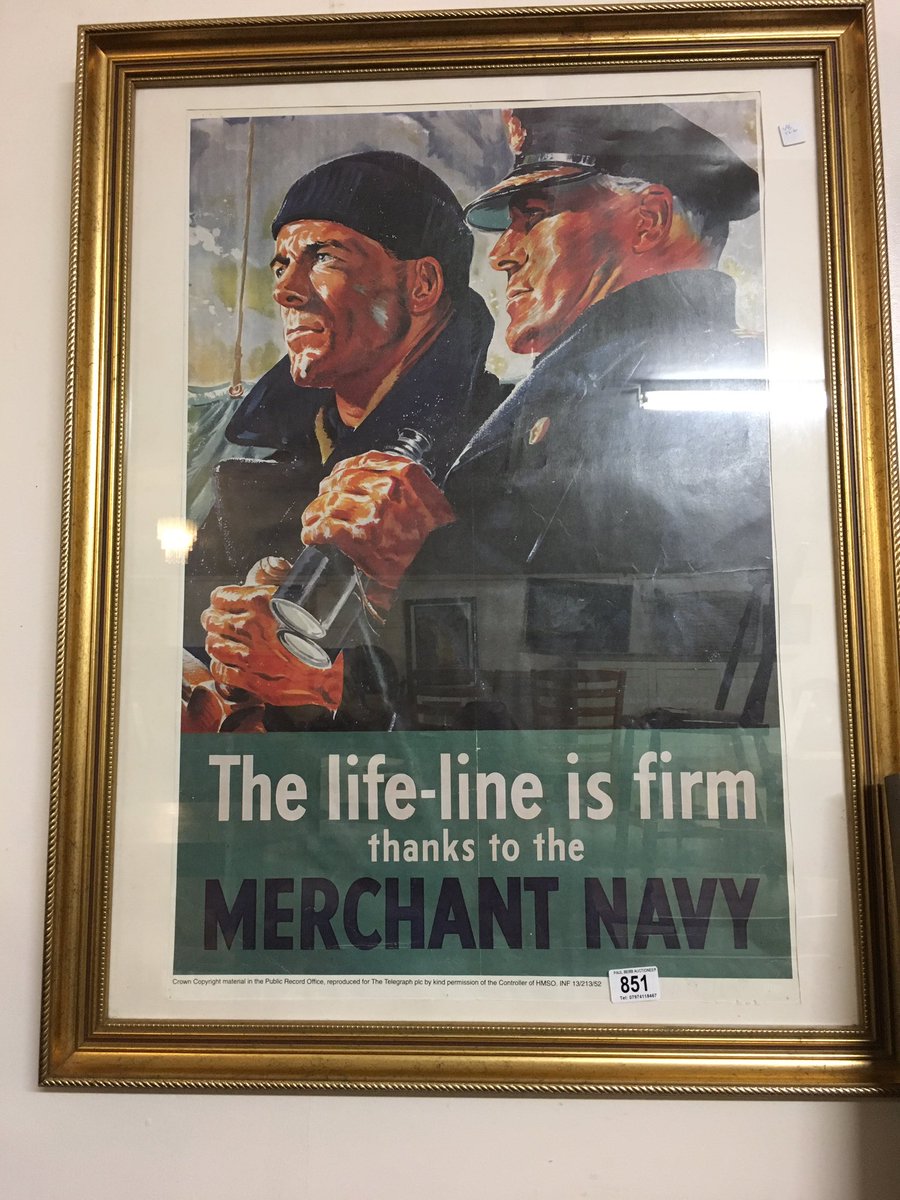 Some fine wartime posters auctioned at Bishop's Castle recently. Good one here for <a href="/MMasculinities/">Maritime Masculinity</a> themes.