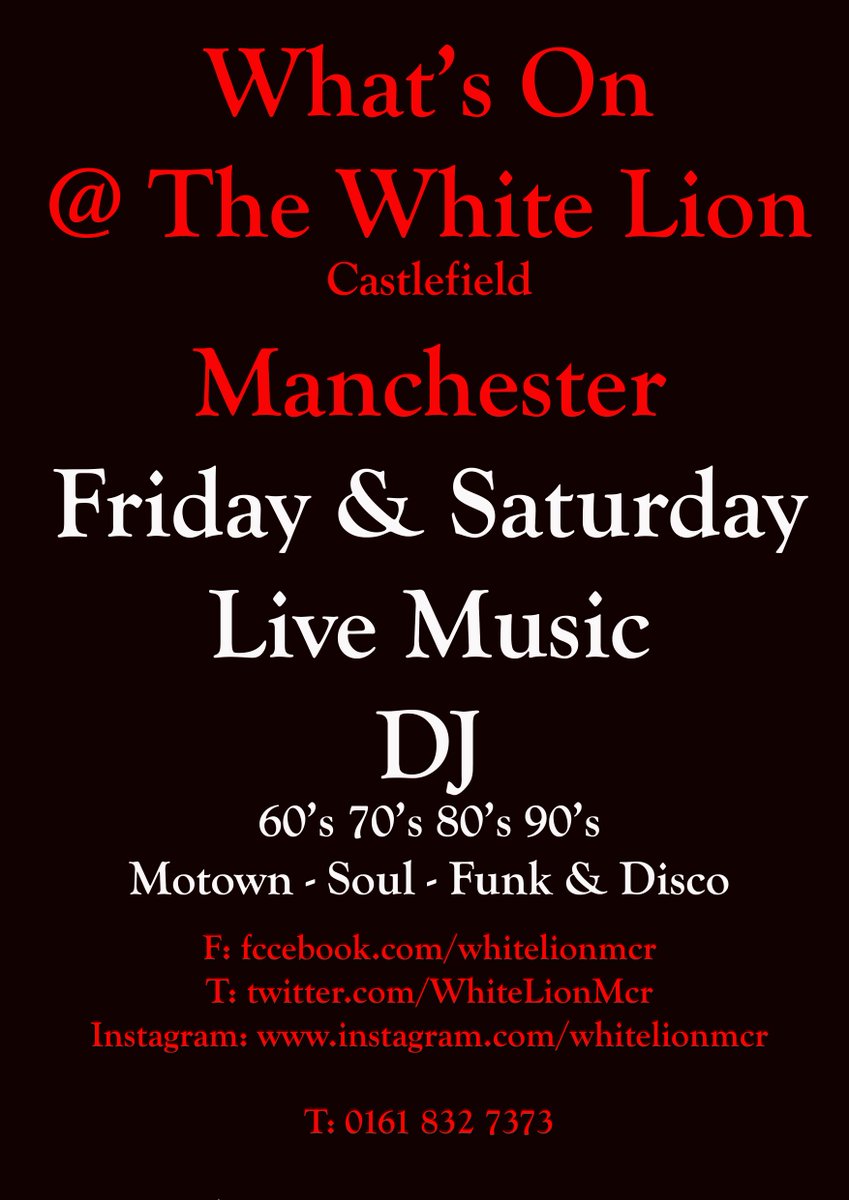 ManchesterLEC's tweet photo. Open Mic 7pm Every Thursday with #DanielClark @WhiteLionMCR, Castlefield, #Manchester. £25 to give away 2 free drinks for all performers. https://t.co/GMvOmLtVwU