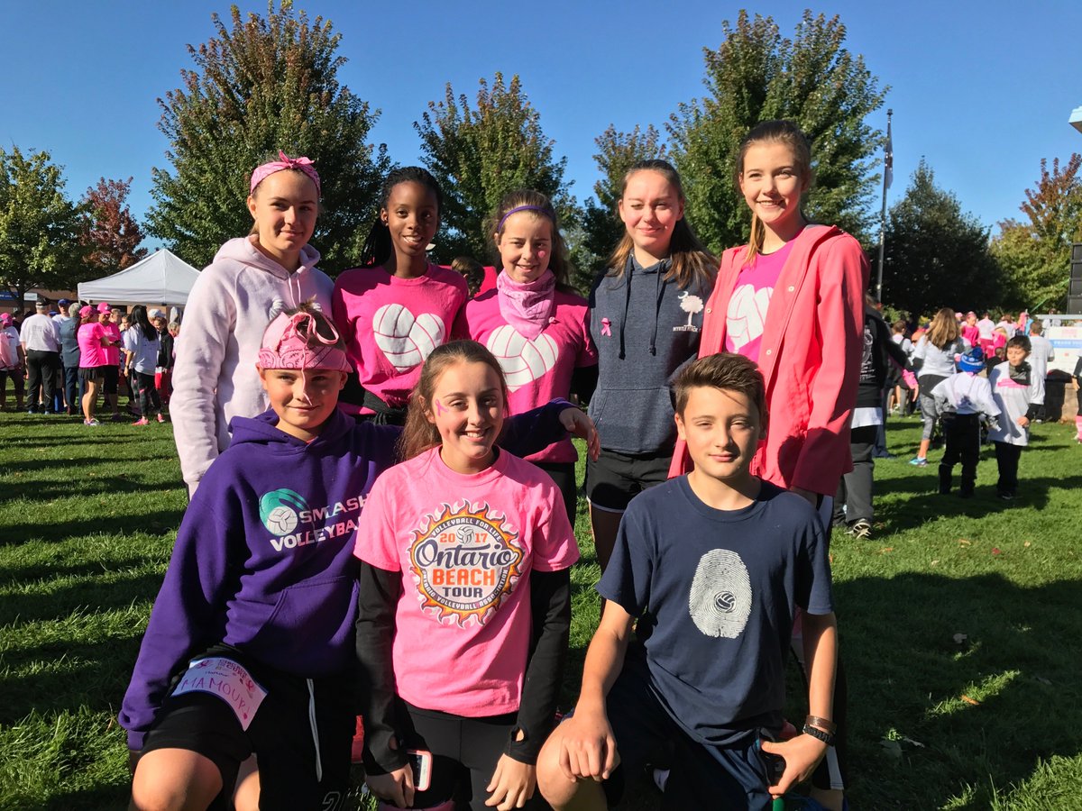 HamiltonSmashVC's tweet photo. Smathletes &amp; parents from 15u P, 14u Boys and 17u P represented the club at #RunfortheCure. A donation was made to the CBCF from the club. https://t.co/99XlfvIDkL