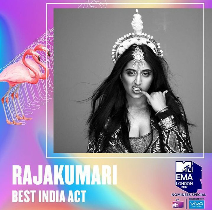 GJ_PDN's tweet photo. International #indian #HipHop artist🎤 @TheRajaKumari Nominated for @mtvema 2017 #London
Vote👇
https://t.co/ZDMTezdmrS

#MTVEAM #India #Music https://t.co/1SAZJIVvJ7