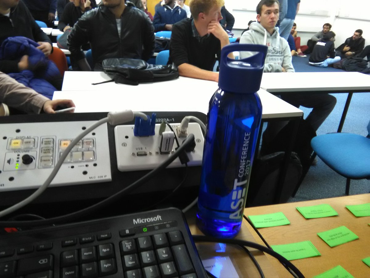 teehanc's tweet photo. And so it begins our new cohort of placement students supported by our PALS #ASET17 @CompScienceCU https://t.co/u49mVb74T9