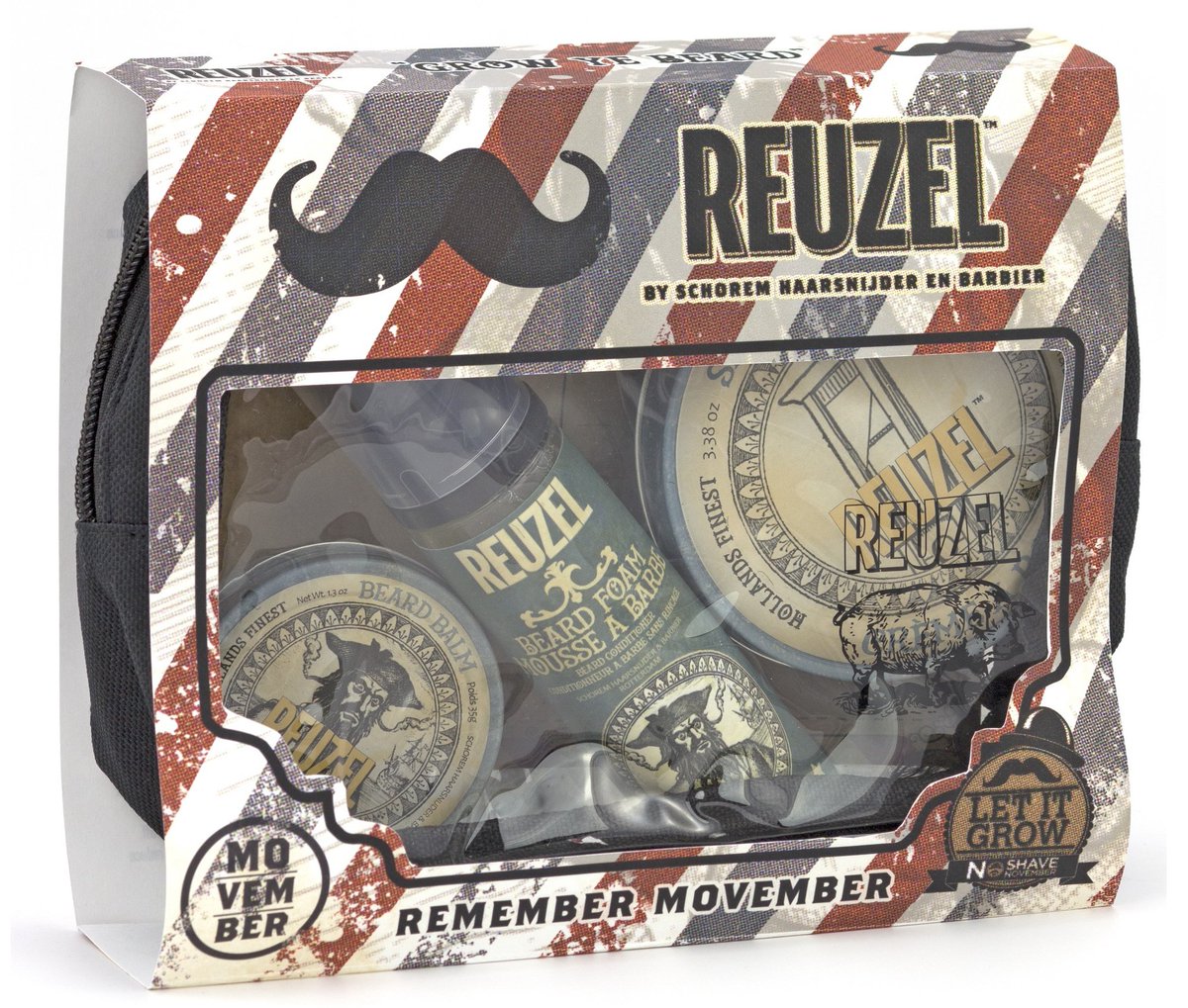 BarbeChic's tweet photo. Coffret #Reuzel Movember à -20% : baume à #barbe, mousse à barbe, crème à raser + trousse de toilette . https://t.co/id83Pm8ODq https://t.co/8aEj7IZort