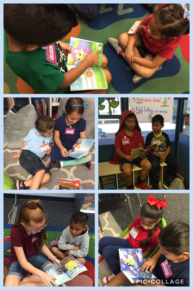 oh_aeri's tweet photo. Reading to Kindergarten buddies is fun! #RichmanFSD #fsdlearns# https://t.co/PRFTiUeTWK