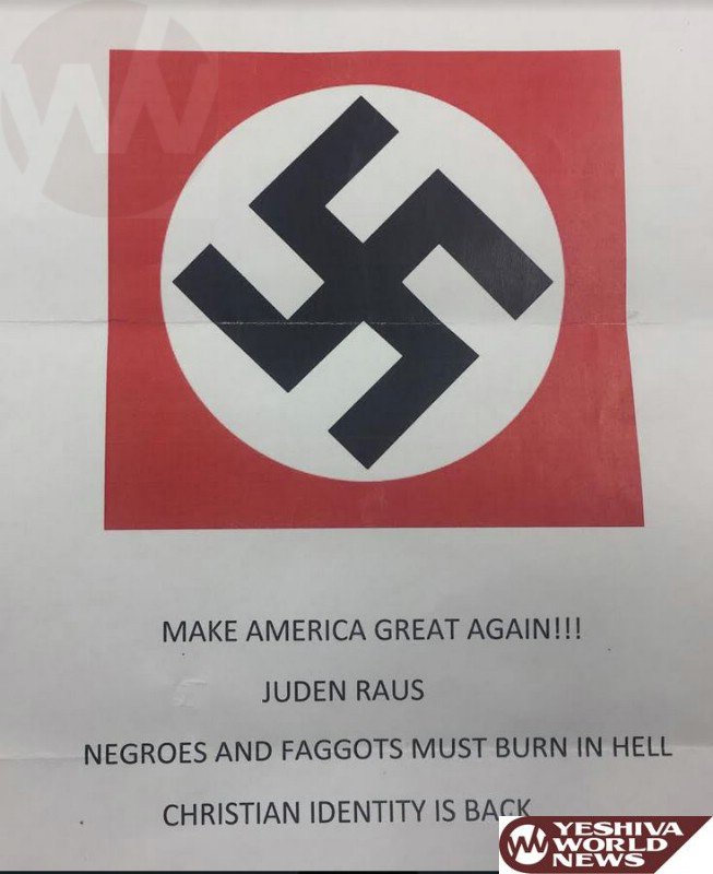 RevAbolitionNYC's tweet photo. Nazis placed two nooses in BK &amp; now they sent this flyer to a Jewish owned business.When people say #MAGA this is it
https://t.co/Jj7phhYZ7x https://t.co/YuWnWSUfbZ