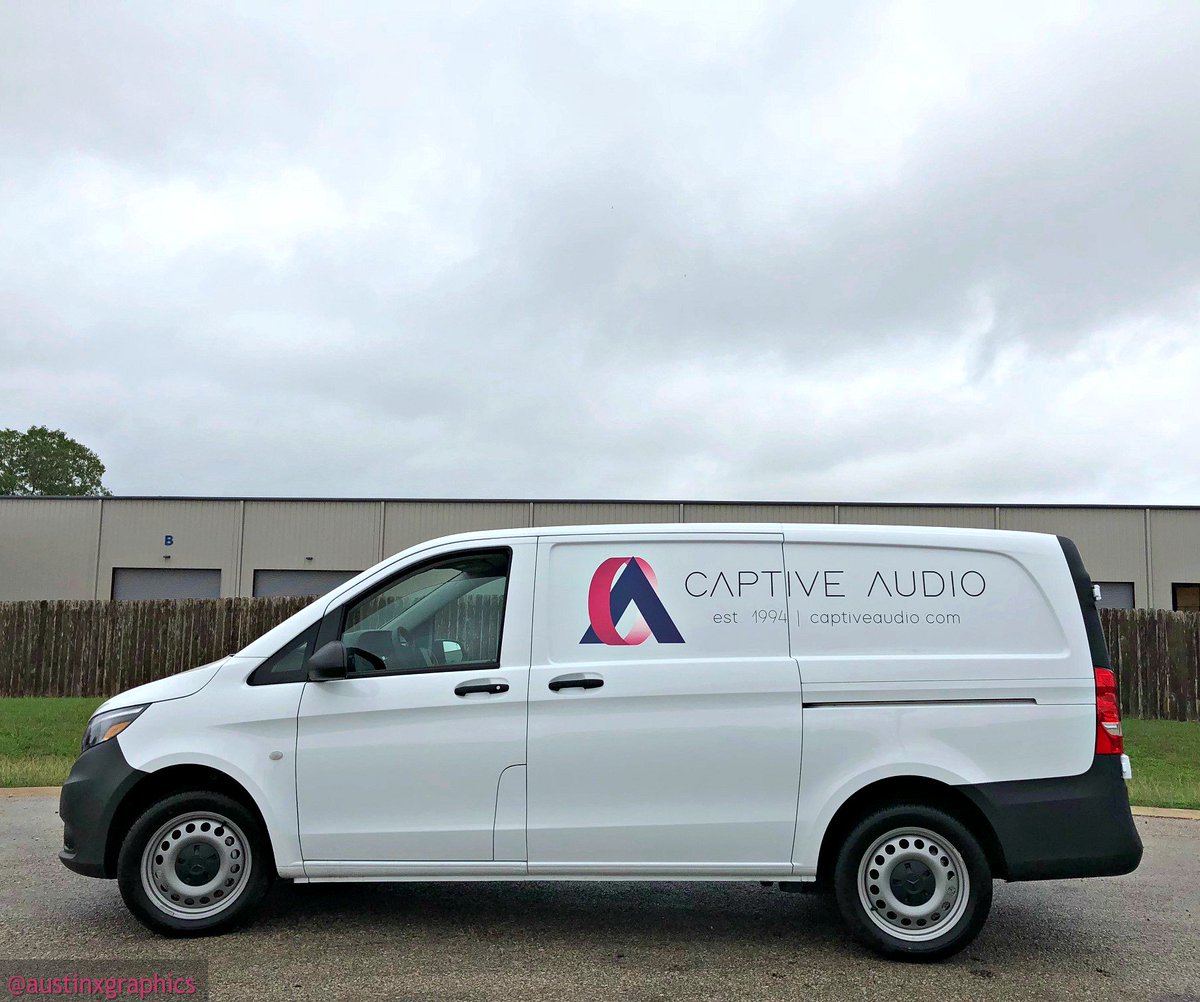 AustinXGraphics's tweet image. We love getting to help repeat customers as their fleets grow! 
#austinxgraphics #captiveaudio #decals #graphics #branding