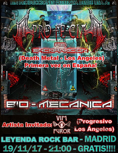 PRO-FE-CIA (Los Ángeles, Death Metal) por primera vez en España. youtube.com/watch?v=q-_cku…
