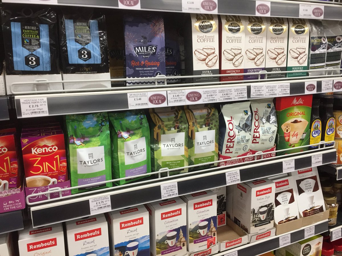 flaming_dorset's tweet photo. Our new range of coffee sits on the shelf in this supermarket perfectly, right at home in @dikeandson #dorset #coffee #supportlocal R/T https://t.co/oo3C2ubFfe