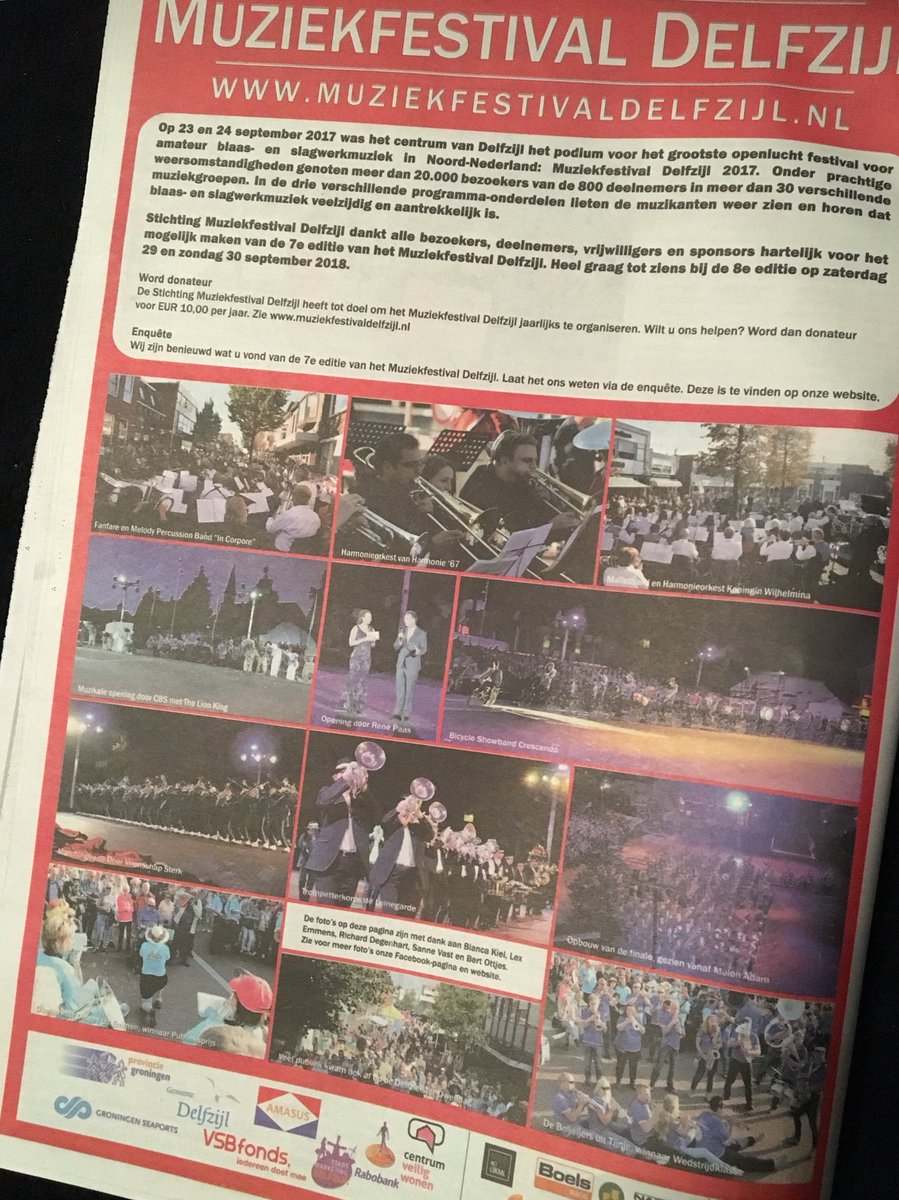 catchy_photo's tweet photo. Altijd leuk om een deel van je werk terug te zien in de krant! 📸🥁🎷 Meer zien? > https://t.co/z7GuJB5M7v #MFD2017 https://t.co/HVXLoAGwzG
