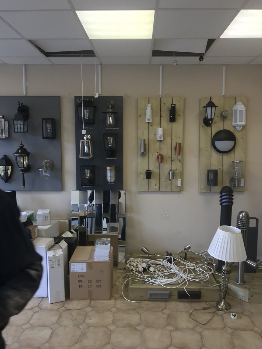 #latest #progress from our new lighting showroom !