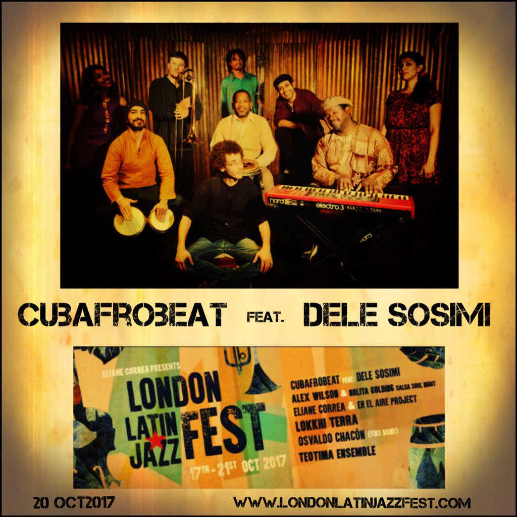 As well as Lokkhi Terra catch Cubafrobeat @pizzajazzclub @LondonLatinJazz on Oct. 20th... Afrobeat meets Cuban Rhumba