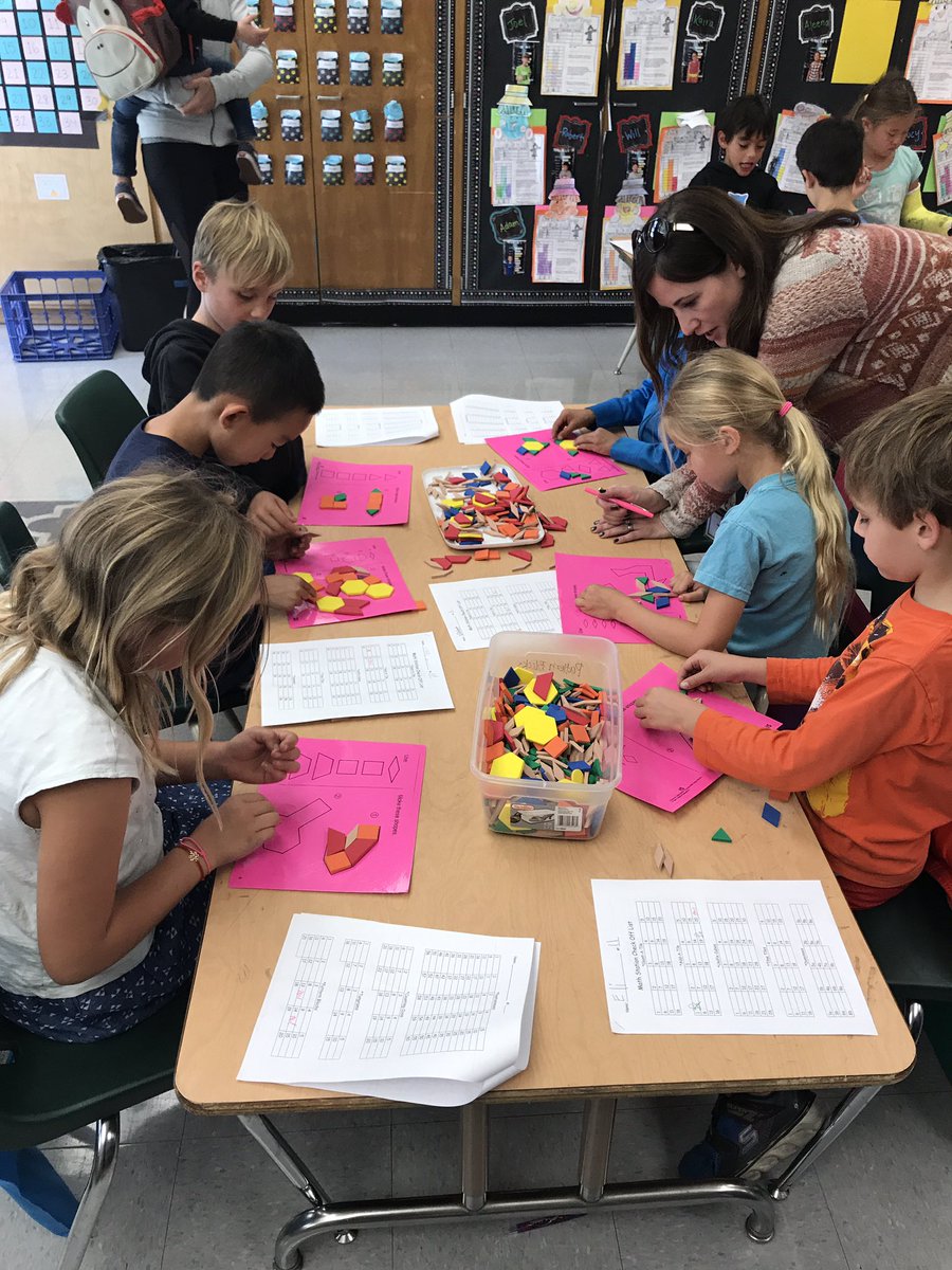 Math stations have started in C-3! Thank you to re amazing @Walnut_Acres parents! Couldn't do it without you! #mdusd