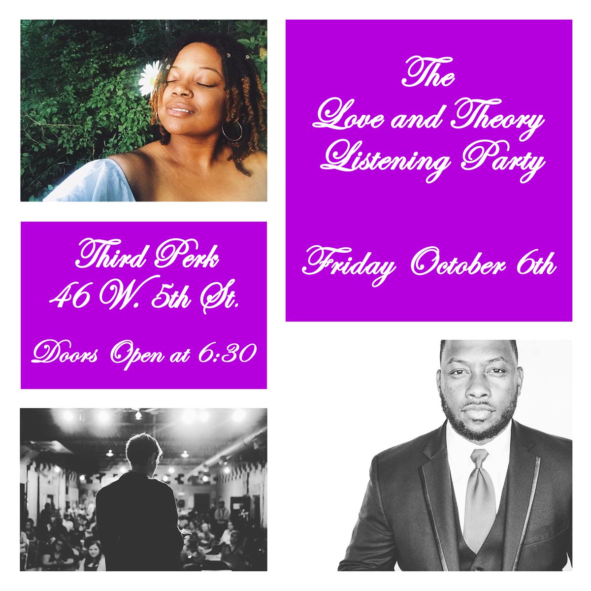 leroydbean's tweet image. So much talent gone be at this Listening Party on Friday at @thirdperk come thru and check it out. It's free!!!