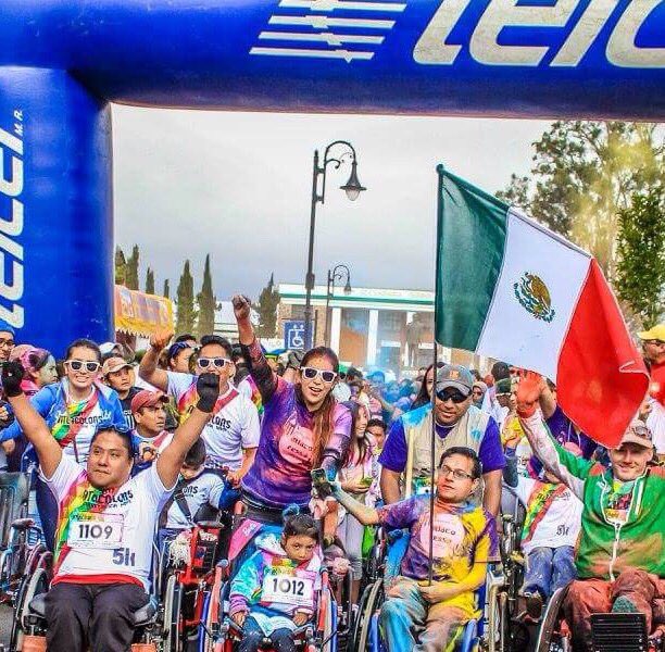DavidFuentesAm's tweet photo. Carrera junto a niños y adultos con discapacidad #AtlacoRessa #Atlacolors #ConElCoraEnLaMano #Inclusión #FuerzaMexico https://t.co/GEsSZh3yb1