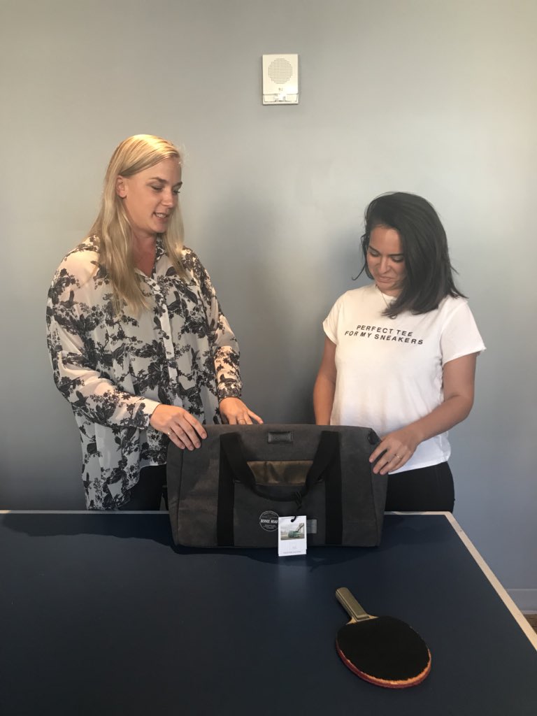 stephaniestran's tweet photo. Unveiling of some pretty ball-er MoPub Ping Pong Competition prizes. #MoSoCo https://t.co/dPtCIcqcg4