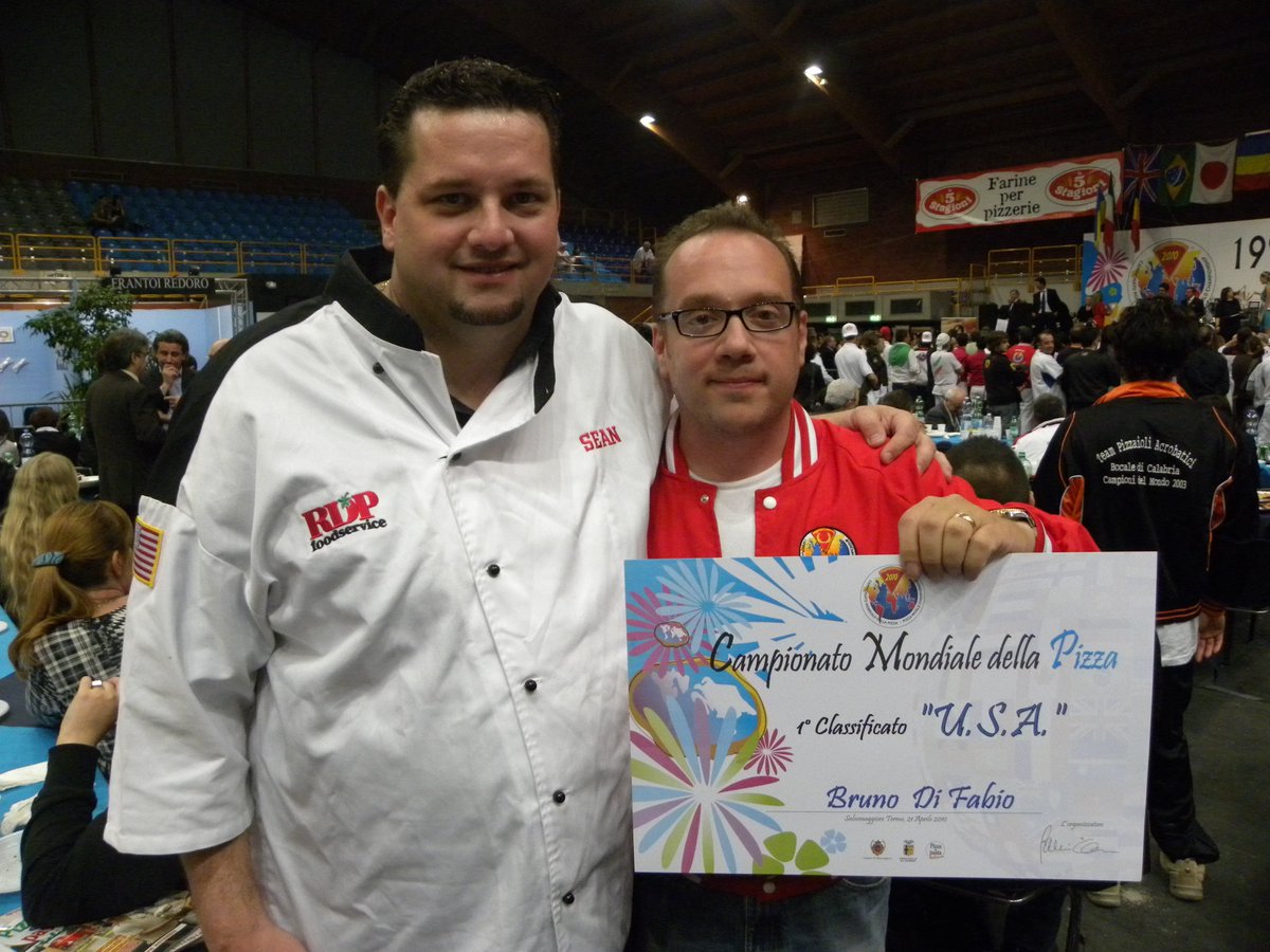 MyPizzaFire's tweet photo. #TBT to when our founders, Sean Brauser and Bruno DiFabio became WORLD PIZZA CHAMPIONS! #PizzaRedefined https://t.co/NGwqhnHGkk