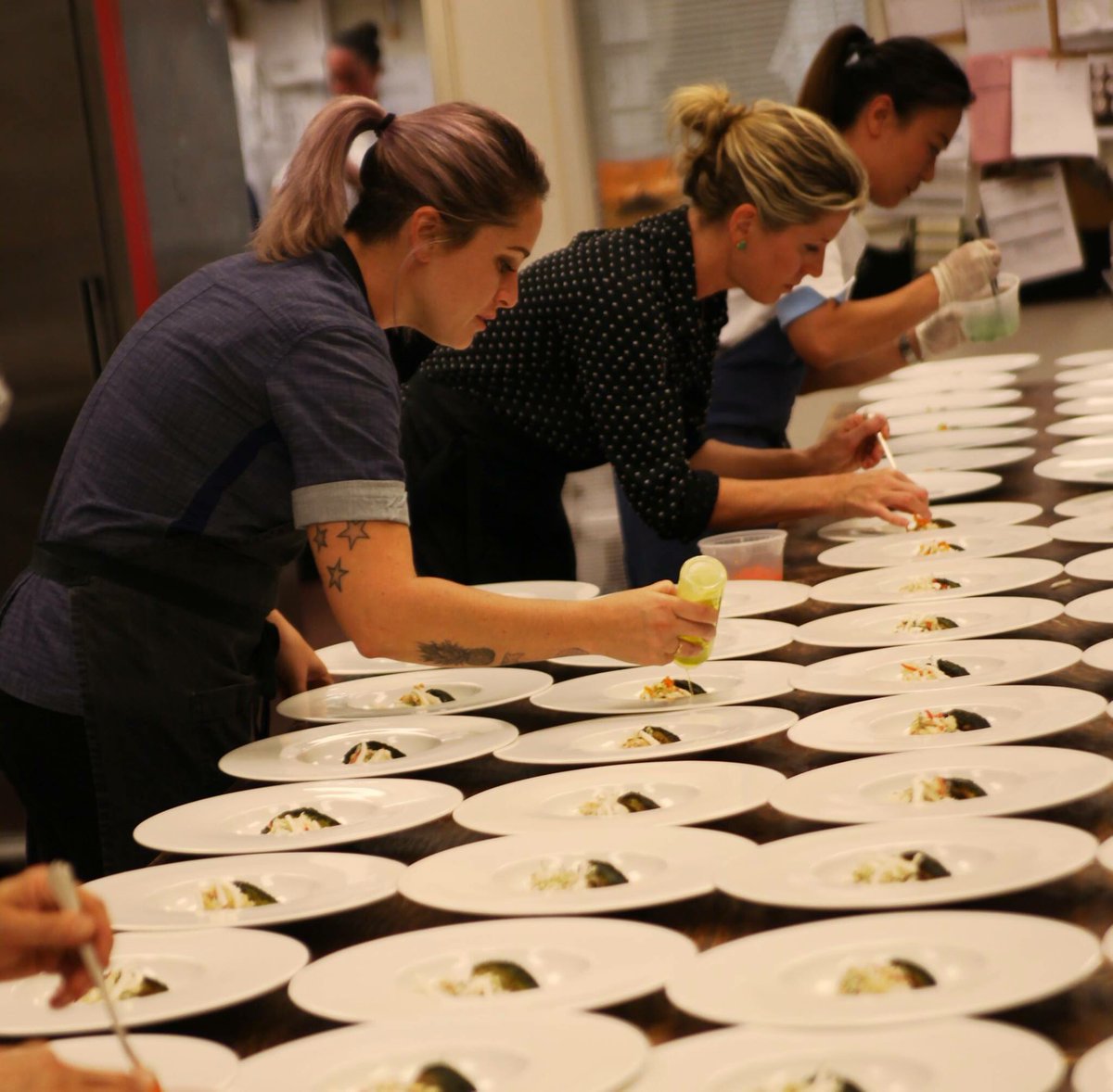 NBWineAndFood's tweet photo. Thank you Brooke Williamson, Shirley Chung, Chef Casey Thompson, Rachel Schierberl Haggstrom!  You ladies knocked it out of the park!! https://t.co/2VTcYIGSCf