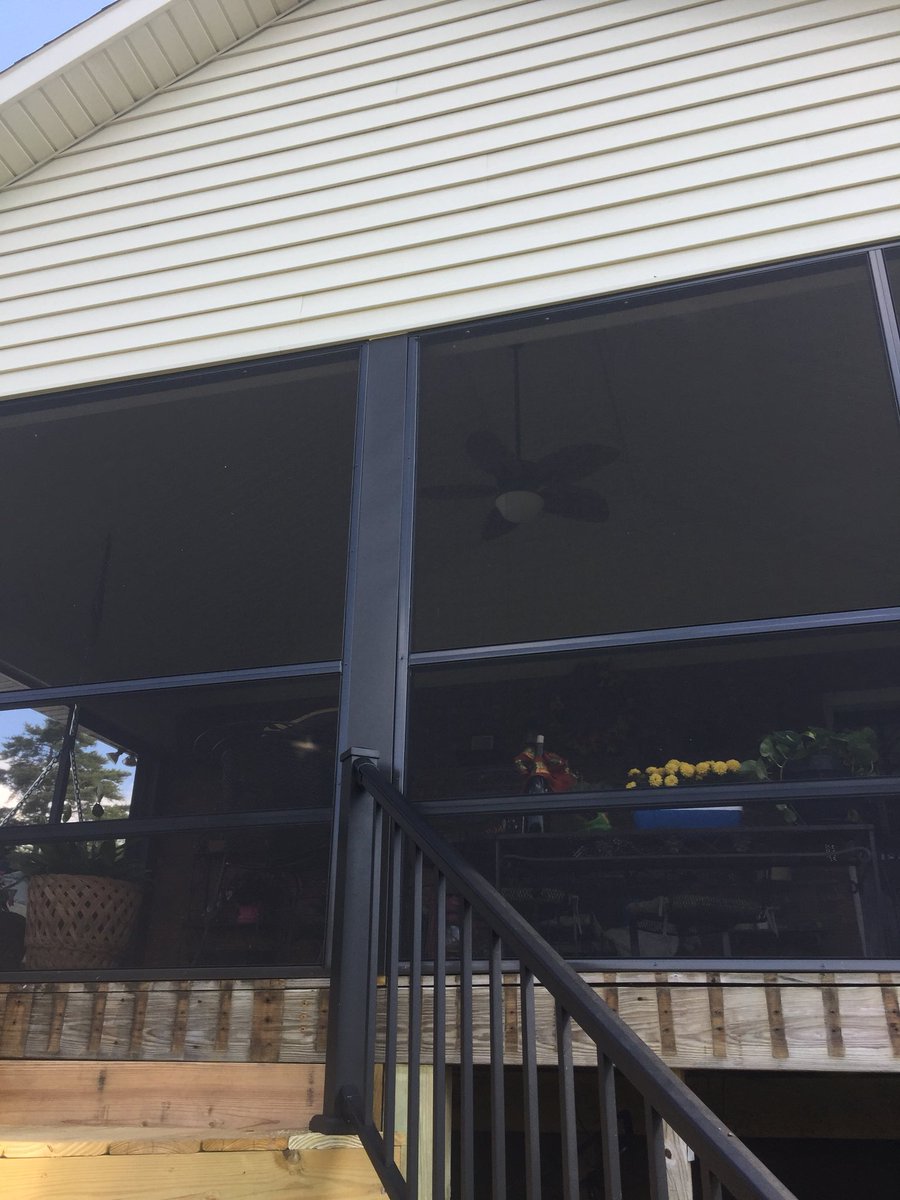 HEARONCONST's tweet photo. Aluminum screen enclosure and railing! https://t.co/yBX4hUwQuJ