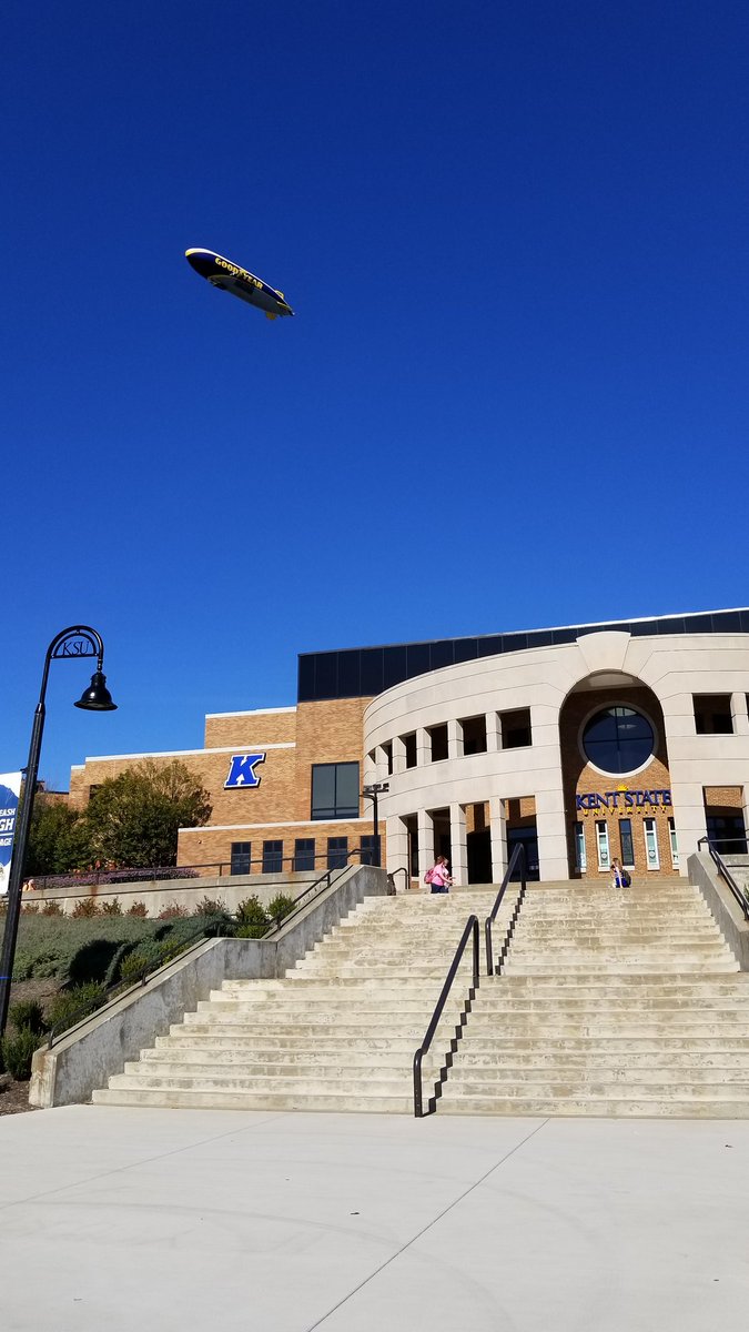 KevinDubos's tweet photo. Clear skies and a good year here @KentState @PresBWarren https://t.co/cgLDLDNkiq