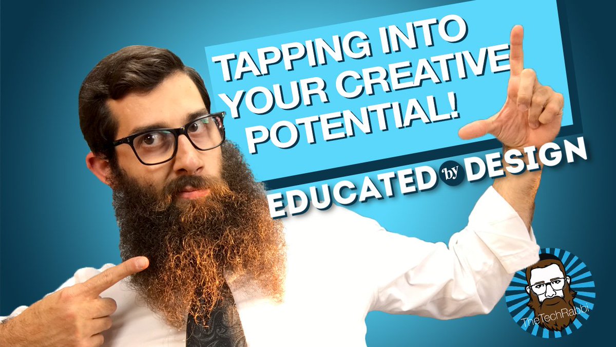 TheTechRabbi's tweet photo. We are all creative! Stop doubting yourself. Watch Episode 6 - Tapping Into Your Creative Potential! #EduByDesign https://t.co/AJwGXFKUK0 https://t.co/2PkGXHvBG5