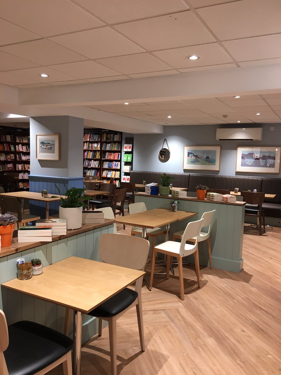 WaterstonesTRU's tweet photo. Such loveliness in our fab new #CafeW stunning prints by @sashamayharding #Cornwall  #cake @rusticcakes @BakerTomsBread @TheBrownieBaker https://t.co/YuJmY4qSCb