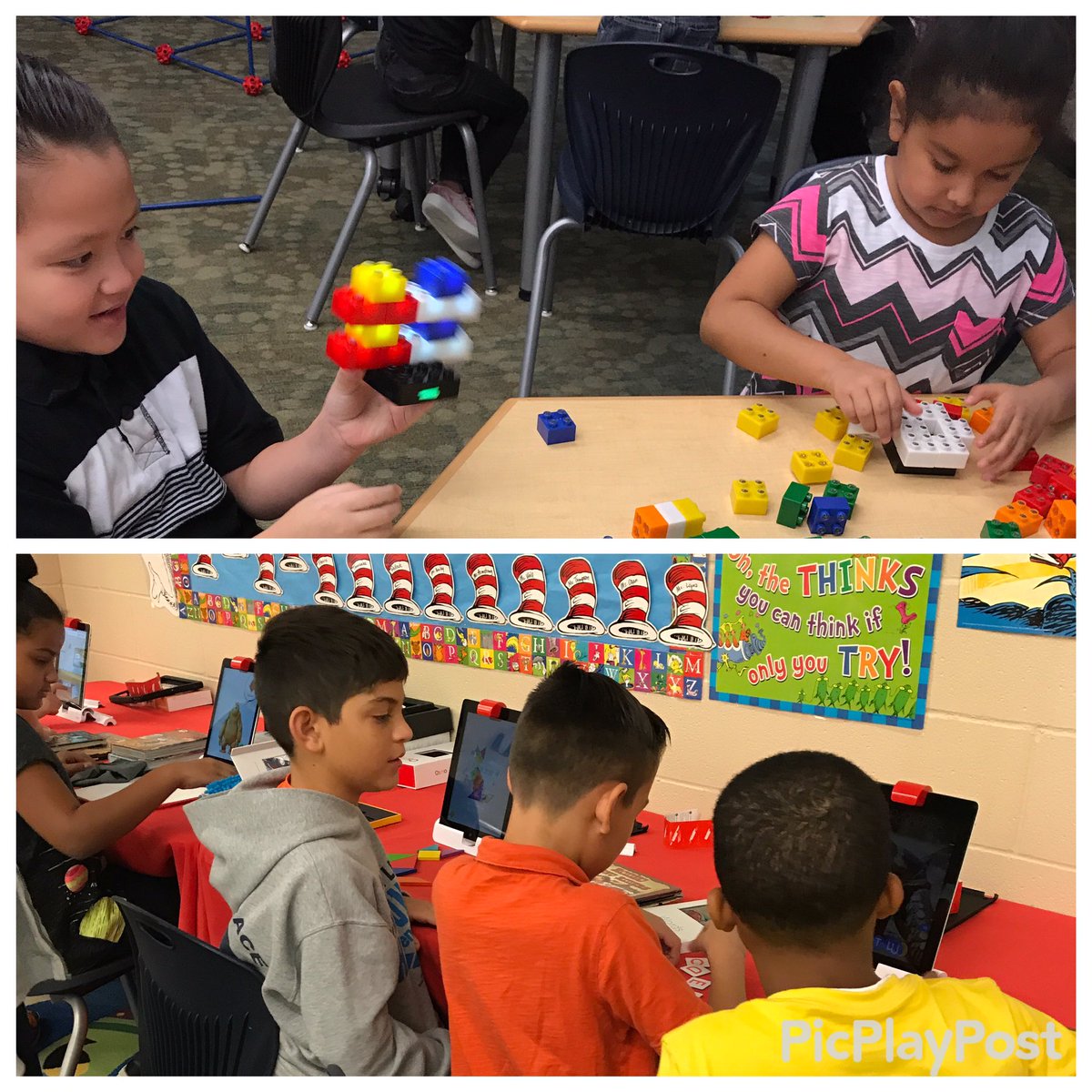 WindcrestLib's tweet photo. Day 3: More making with #lightstax and #Osmo for #poweredlibraries week! https://t.co/B1hCigQFV6
