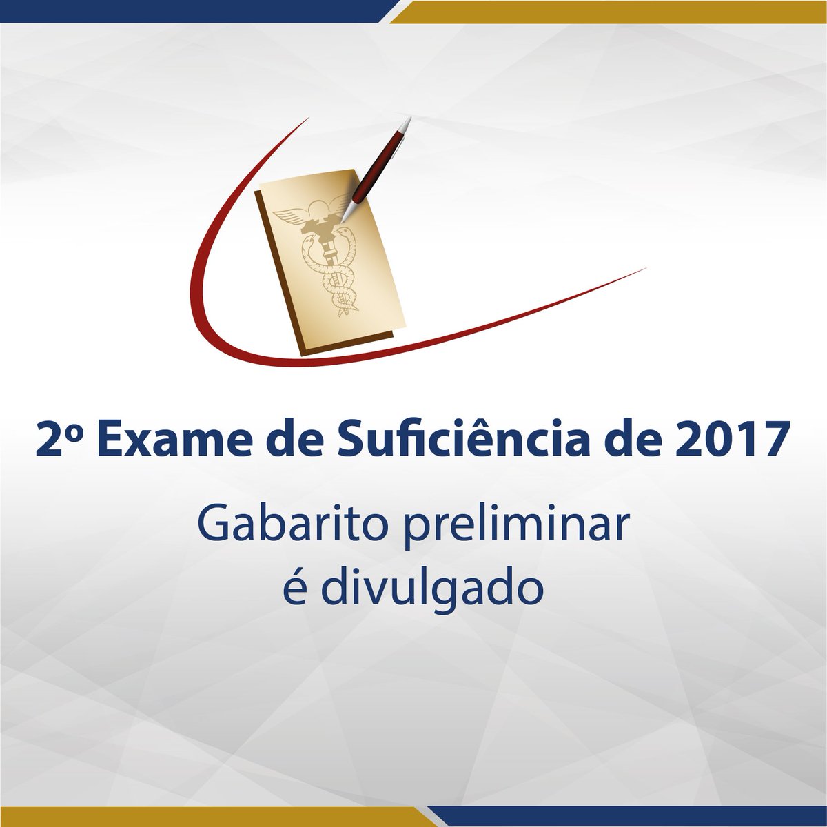 cfcoficial_'s tweet image. Divulgado, neste dia 4/10, o gabarito preliminar da prova do Exame de Suficiência, aplicada no dia 1º deste mês. goo.gl/iF3Gix
