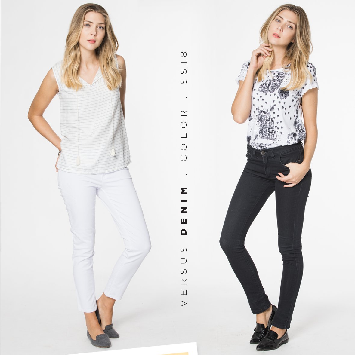 Versus. ¿Vos cuál elegis?
- Denim Skinny White
- Denim Skinny Black Frayed
#musthave #denim #blackjeans #whitejeans #perfectfits #quemepongo