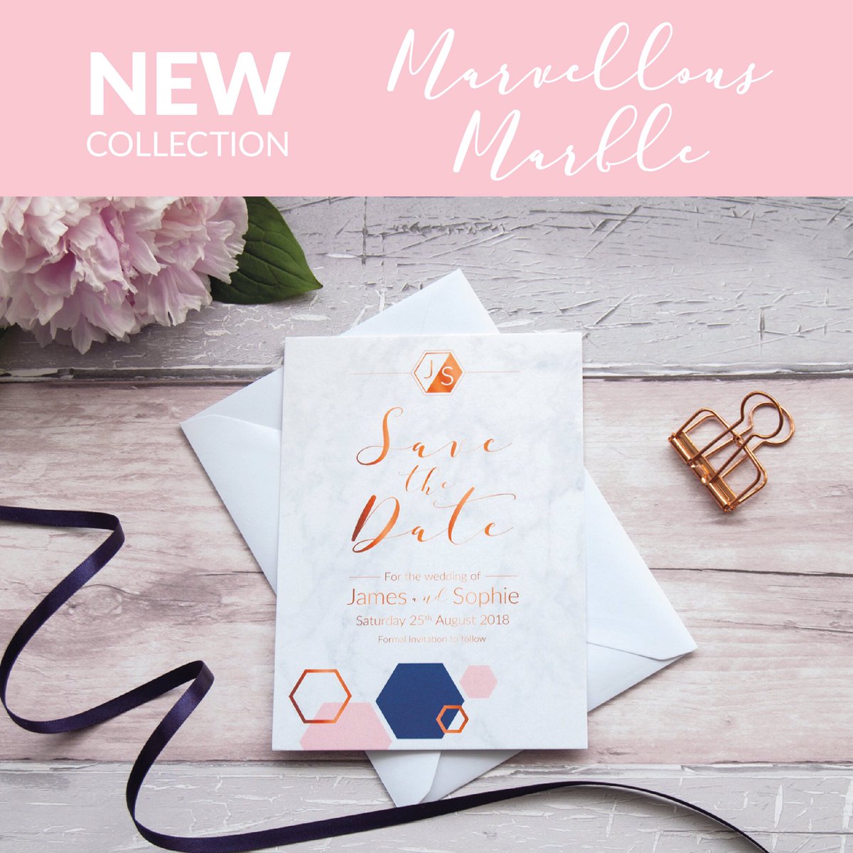 Our beautiful new collection Marvellous Marble is now available to order from our website ❤️ #WeddingWednesday #weddinghour