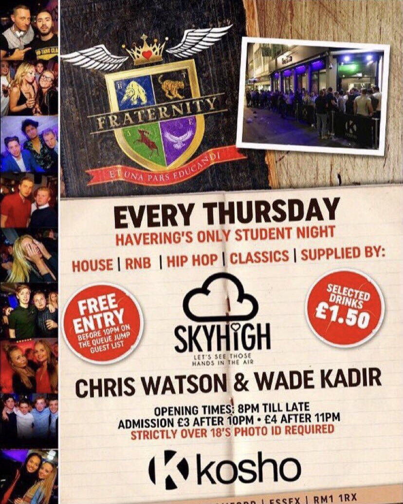 Tomorrow is <a href="/FraternityEssex/">Fraternity Essex</a> day 🙌🏻