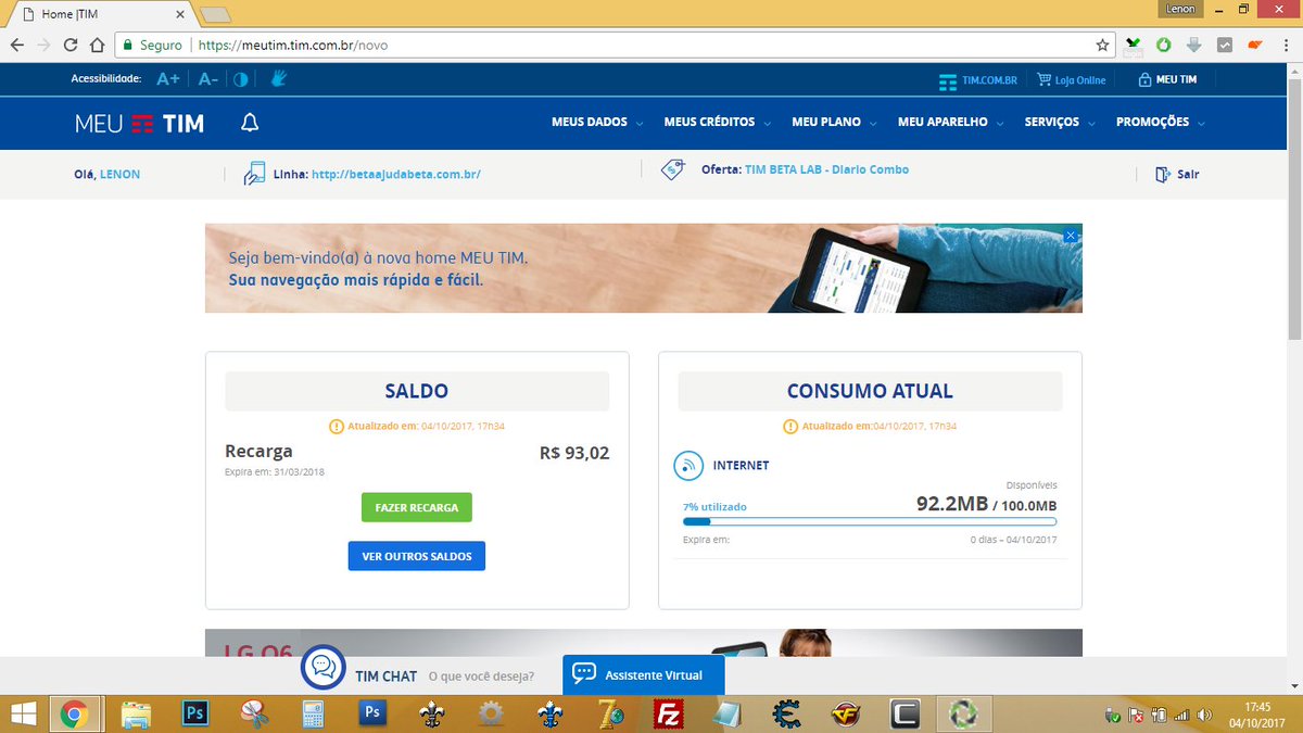 Mudanças no Site do MEU TIM.
O que acharam as mudanças ?