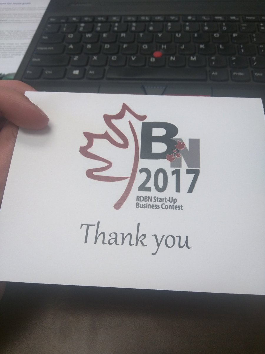 BizInHeaven's tweet photo. This card came in the mail today!  Happy to contribute $5000 to help a local business grow. 2017 RDBN Start-up Business Contest https://t.co/veoGK09ADc