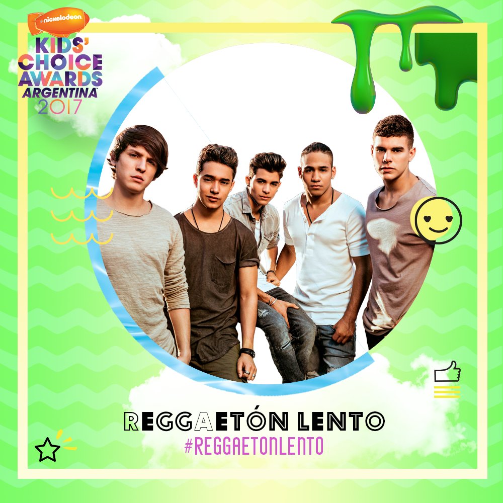 NickelodeonLA's tweet photo. ¡@CNCOmusic está nominado con uno de sus mejores temas! 😍🎶 Usa #ReggaetonLento #KCAArgentina en todos tus tuits 💚 ¡UIN RT= UN VOTO! 📲 https://t.co/g250olbm3J
