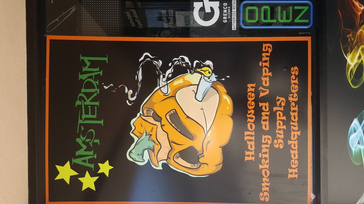 Amsterdam_Store's tweet photo. We're here for all your smoking and vaping needs for all those HALLOWEEN parties https://t.co/jdyo3TnSMB