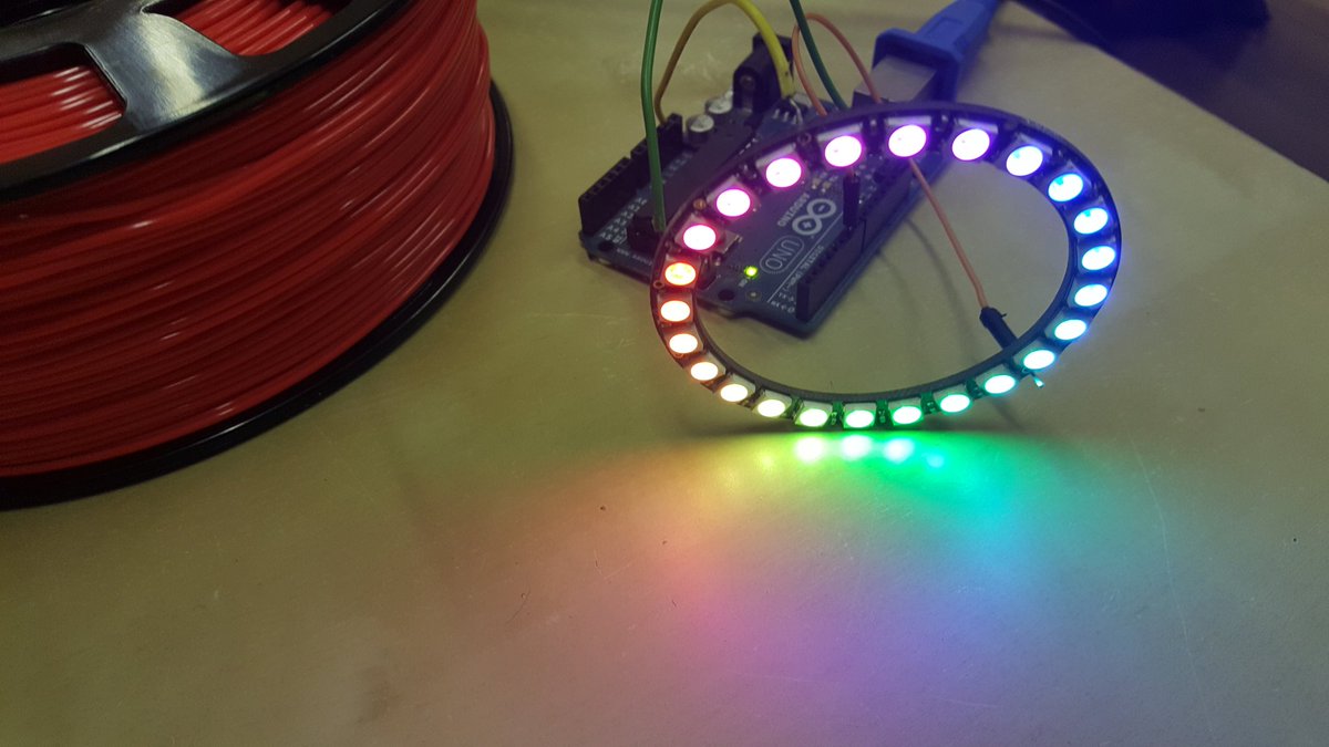 We were figuring out neopixels at tonights meetup.